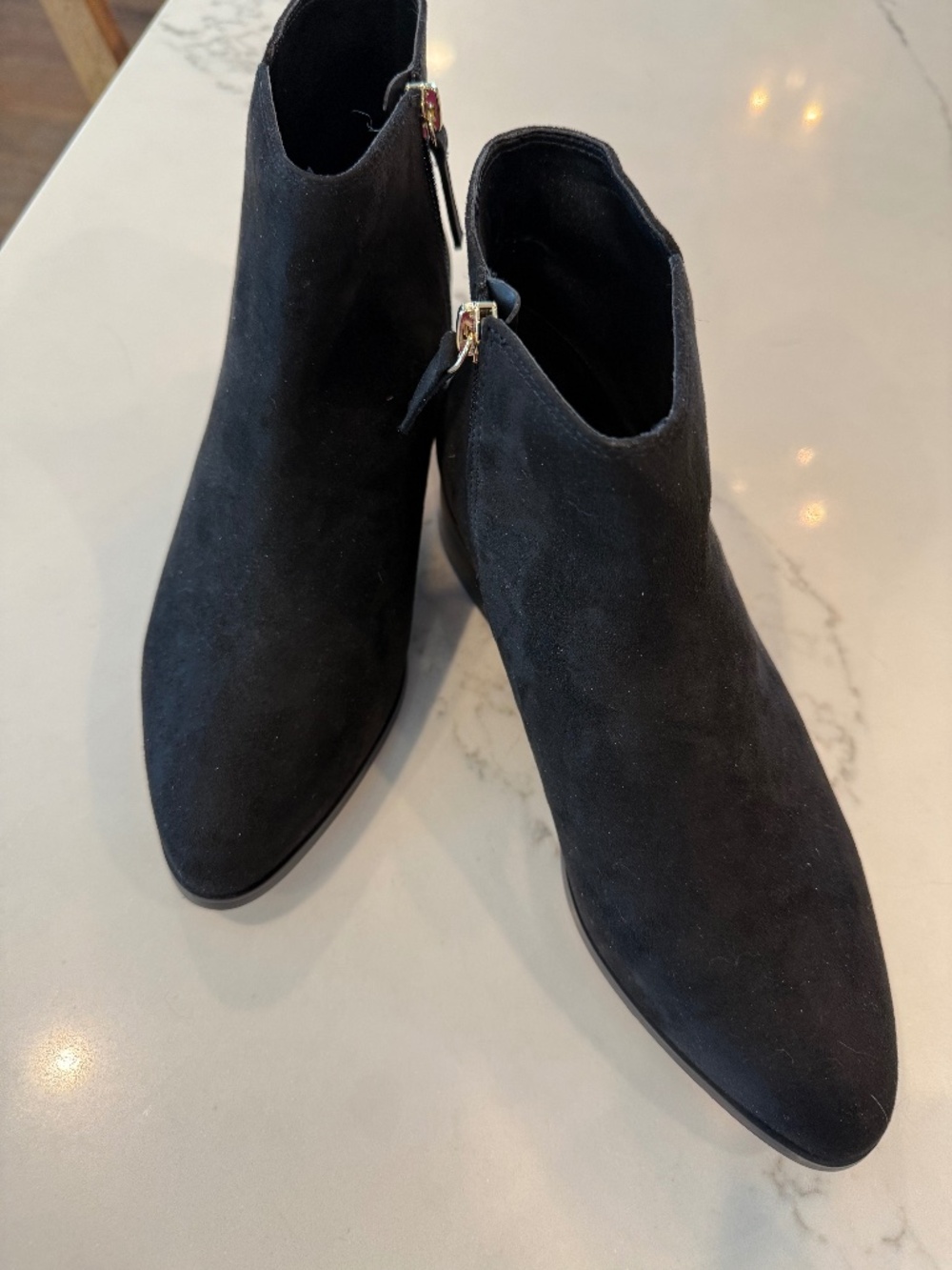 J.Crew Black Suede Pointed Toe Ankle Booties Size 9 (new without tags)